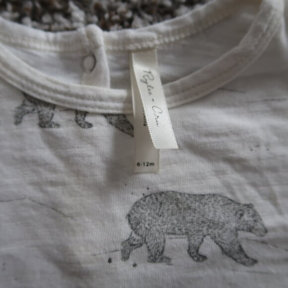Rylee + Cru Polar Bear Bear Short Romper Size 6-12M - Picture 4 of 5